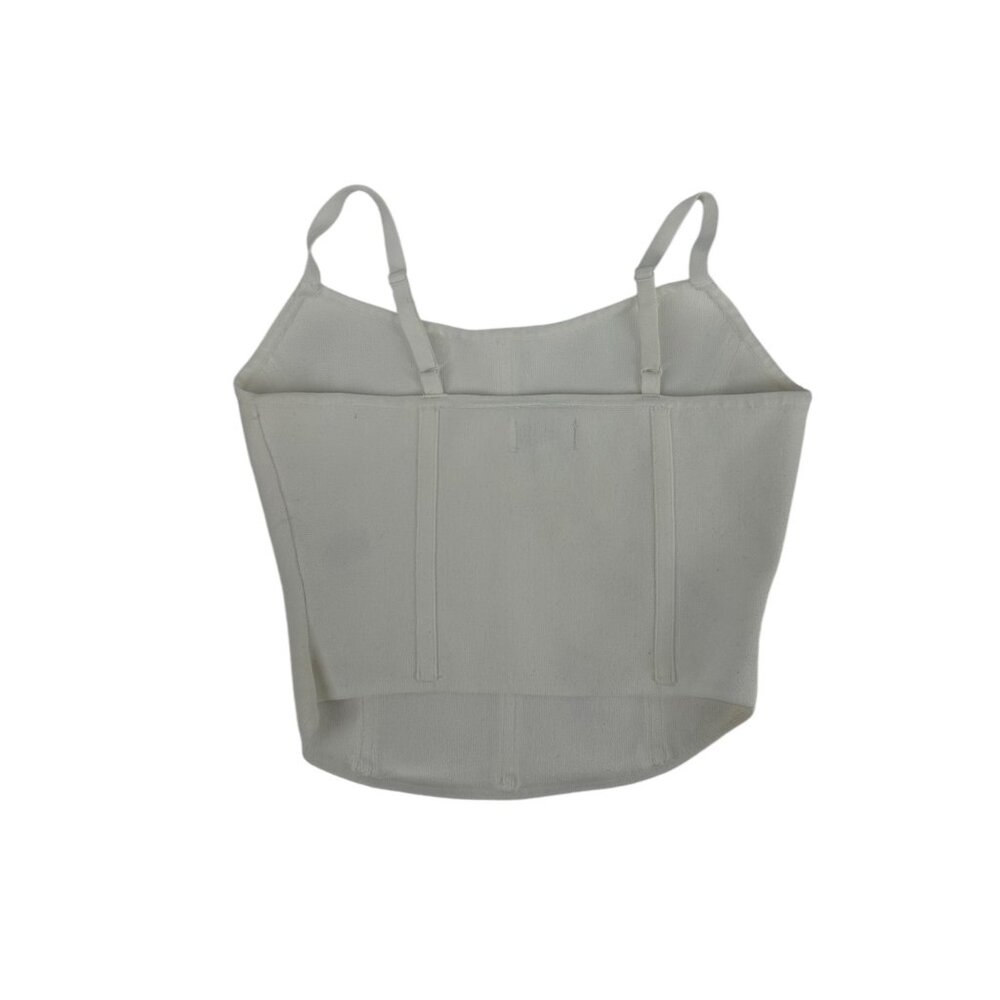 🤍 L.A. Hearts White Corset Bustier Crop Tank Top Small 🤍 - Picture 3 of 5